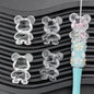[KM1286]- 36MM Violent Bear Shaker Acrylic Beads Fit For Beadspen