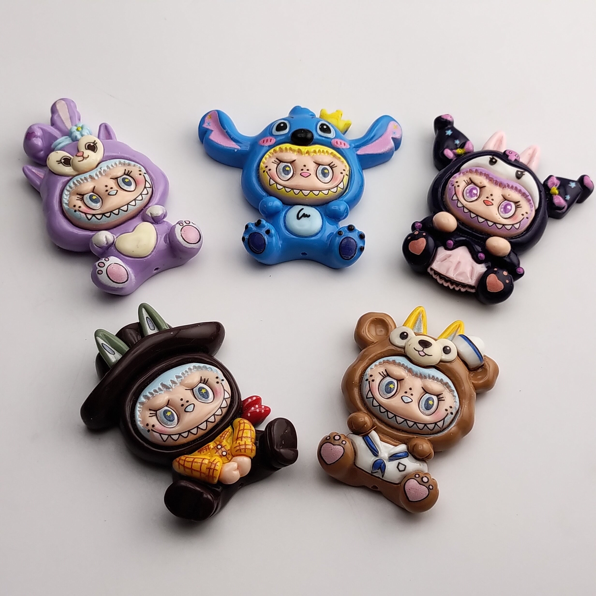 FS1970- 5PCS/Set Sanrio Labubu Pen Toppers