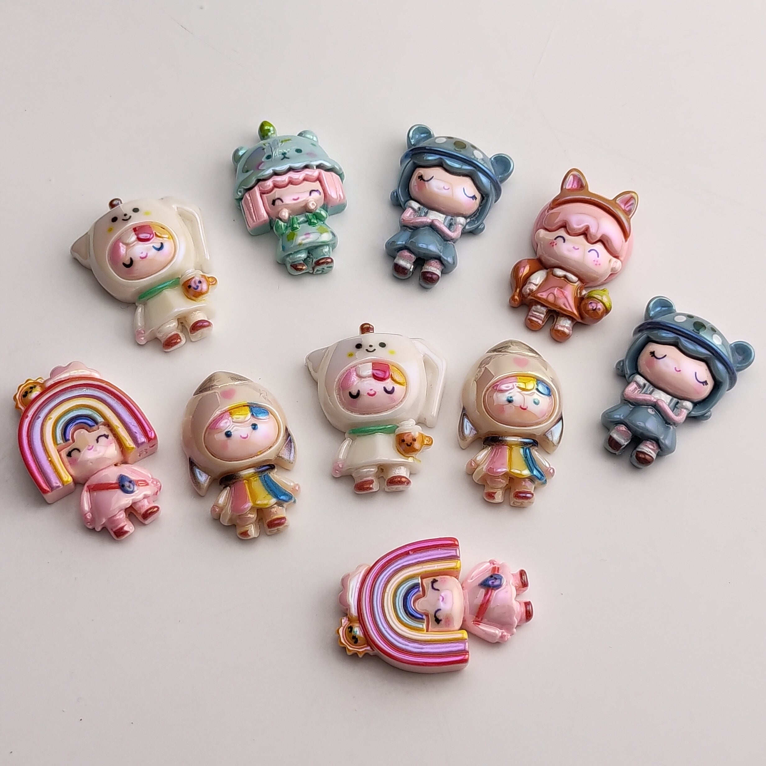 FS0449- 10PCS Cute Beads Fit For Beadable Pens