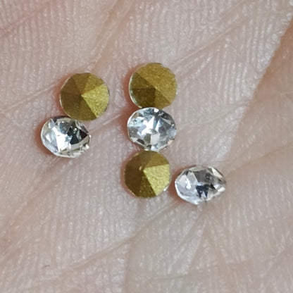 [KM3846]- 3.3mm Glass Crystal Diamonds, Use for Making Fancy Product