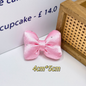 [KM6978]- 4mm*5mm Puffy Rhinestone Fabric Bows
