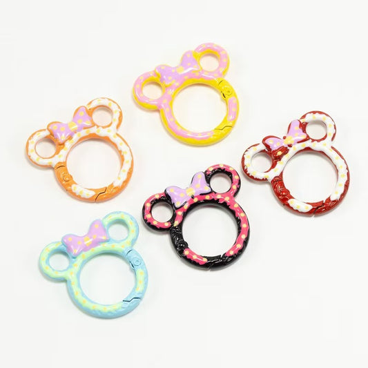 FS3179- 37mm Mickey Head Hand - Painted Keyring