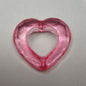 [KM0945]- 26mm Clear Hollow Heart based beads, Fit Pens