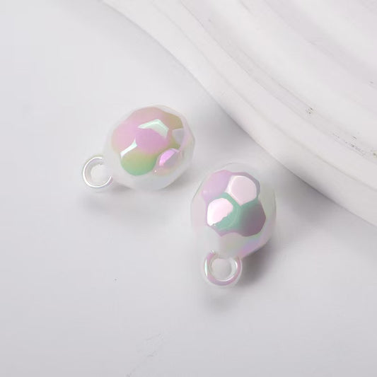 FS4108- 16mm Disco Charms Beads Two-Color Disco Car Hanging Beads