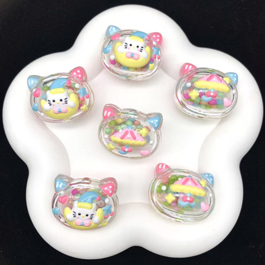 FS4327- Hk Head 9 Shaking Toys Hand Painted Beads