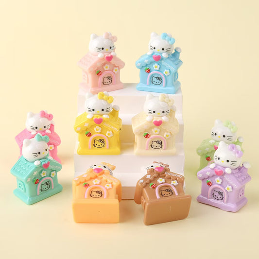 FS5138- 10 PCS/Set HK Head Horse Charms Kitty Head House Ornaments