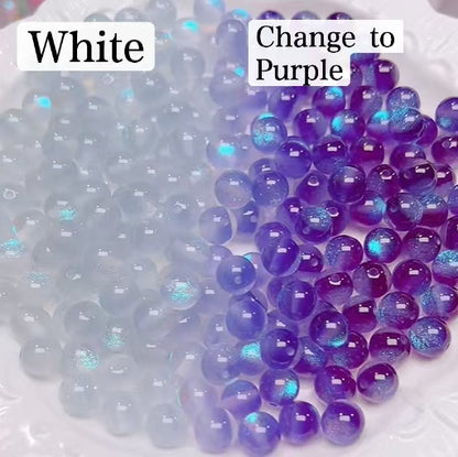 FS6034- 10Mm Optically Variable Glow-In-The-Dark Resin Beads