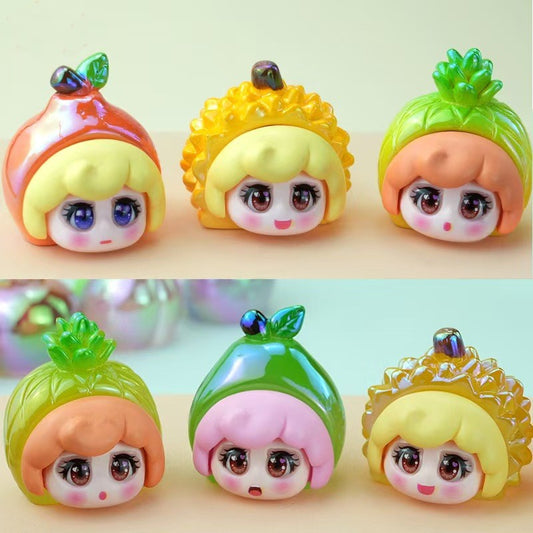 FS4249- Electroplated Glow-in-the-Dark Solid Color Fruit Dolls