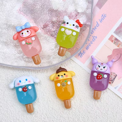 FS5146- Sanrio Cream Popsicle, Luminous Glow-In-The-Dark Resin Beads