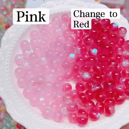FS6034- 10Mm Optically Variable Glow-In-The-Dark Resin Beads