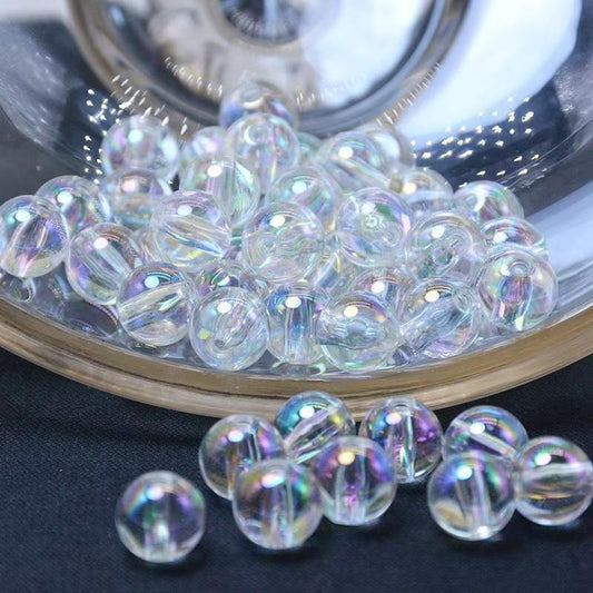 FS5312- 10mm AB-Coated Acrylic Beads (Pen Can Pass Through)