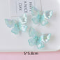 [KM6897]- 50mm*58mm UV Colored 3D Butterfly Charms