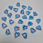[KM6939]- 8mm*9mm Moca Love Heart Rhinestones, Crystal Diamonds, Sharp Bottomed