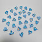 [KM6939]- 8mm*9mm Moca Love Heart Rhinestones, Crystal Diamonds, Sharp Bottomed