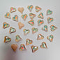 [KM6939]- 8mm*9mm Moca Love Heart Rhinestones, Crystal Diamonds, Sharp Bottomed