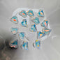 [KM6939]- 8mm*9mm Moca Love Heart Rhinestones, Crystal Diamonds, Sharp Bottomed