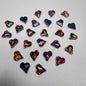 [KM6939]- 8mm*9mm Moca Love Heart Rhinestones, Crystal Diamonds, Sharp Bottomed