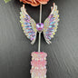 [KM4694]- 45*20mm Heart Angle Wings Alloy Metal Beads