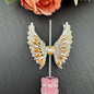 [KM4694]- 45*20mm Heart Angle Wings Alloy Metal Beads