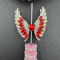 [KM4694]- 45*20mm Heart Angle Wings Alloy Metal Beads