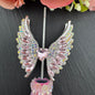 [KM4694]- 45*20mm Heart Angle Wings Alloy Metal Beads