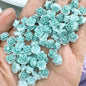 [KM6937]- 8mm Two-Color Luminous Pearl Paint Rose Flower Charms