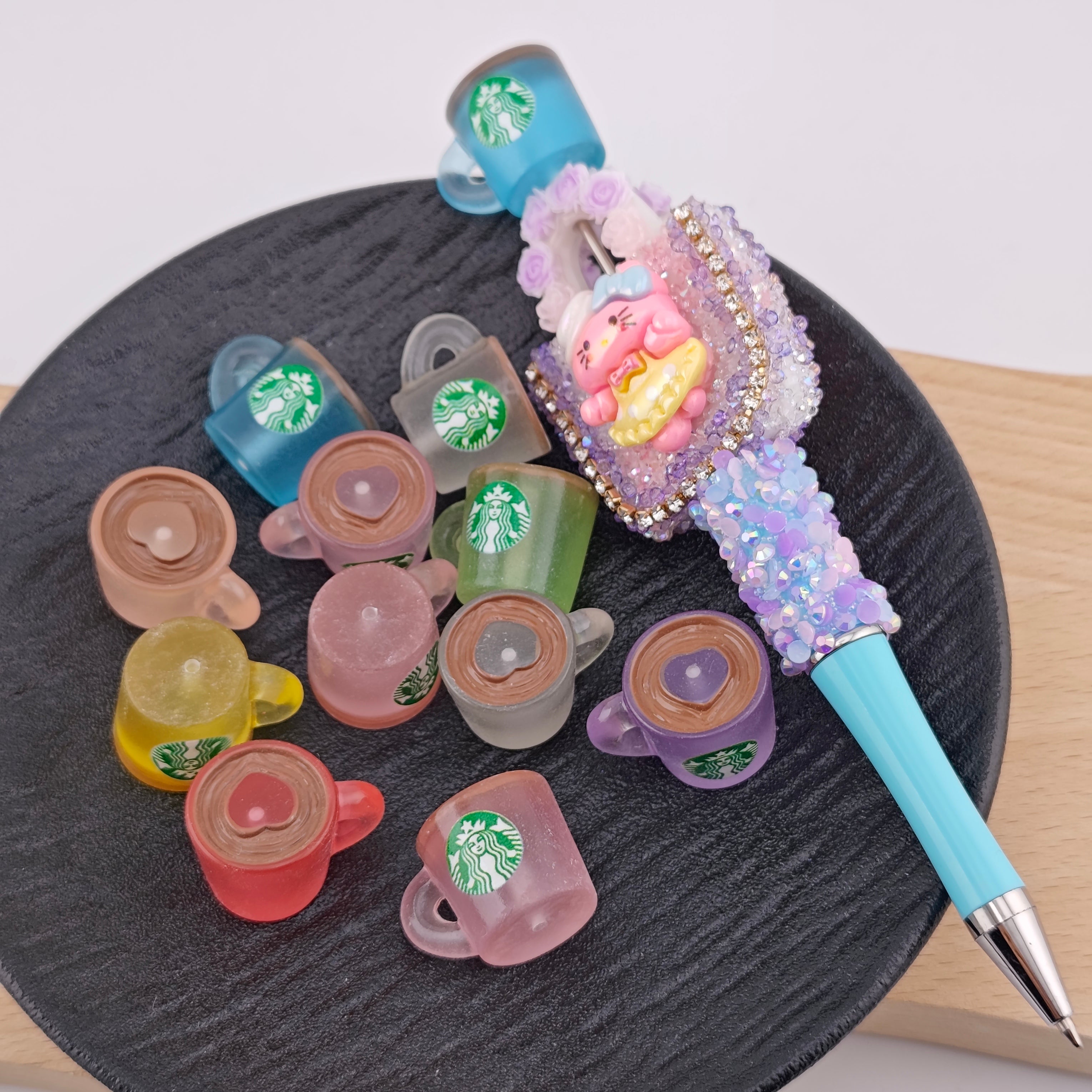 FS1665- Glowing STARBUCKS Pen Toppers