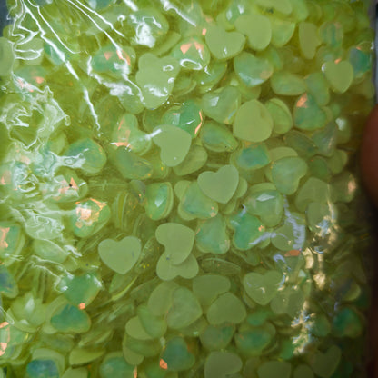 [KM6885]- 8.5mm*10mm Love Heart Crystal Diamonds, Flat Bottom