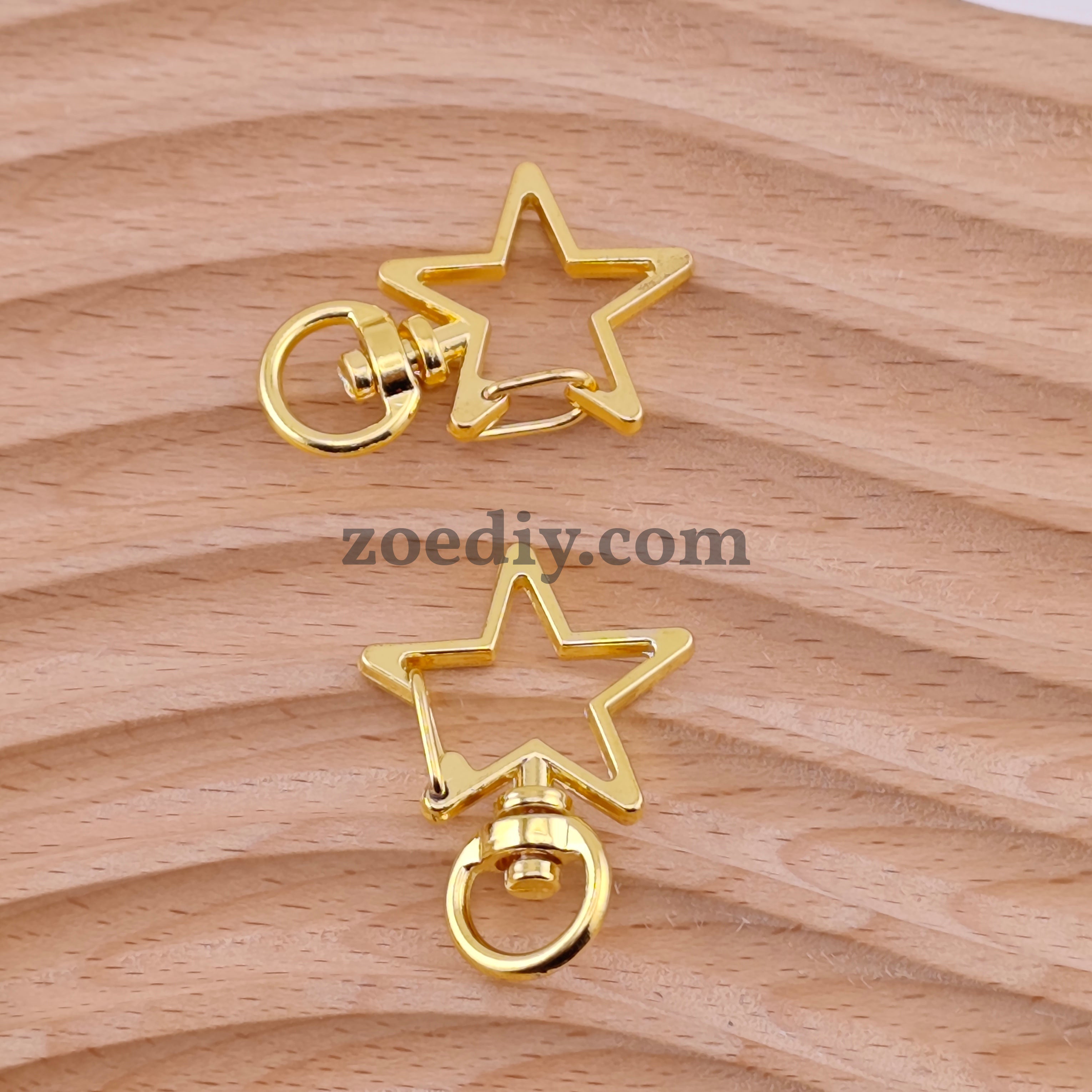 FS1572- 34*24mm Star Keychain Ring For Making KeyChain