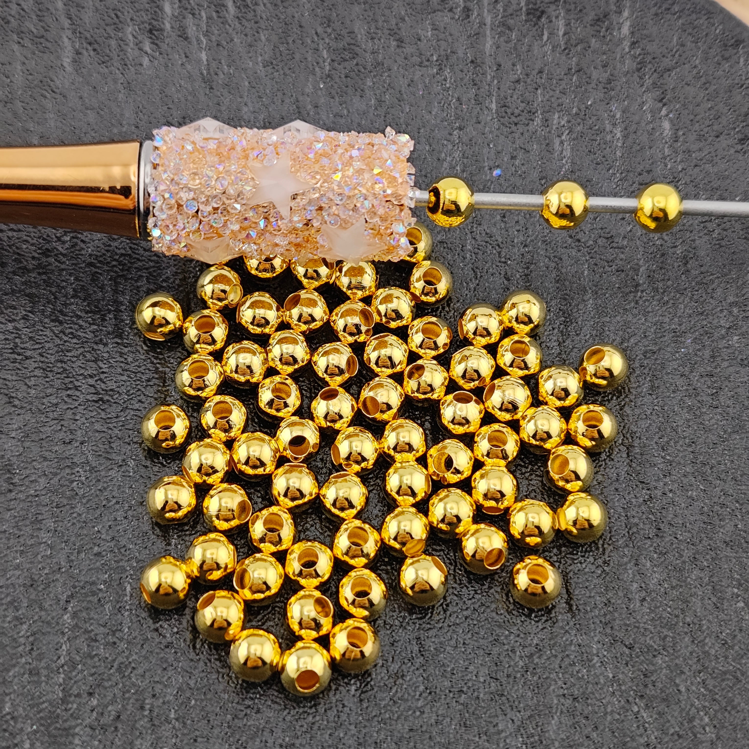 FS0017- 5mm Metal Beads Fit for Beadable Pens