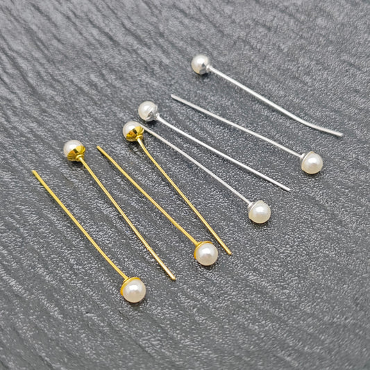 FS5130- 45mm Pin With Pearl Pin (Pin Body Length: 40mm)
