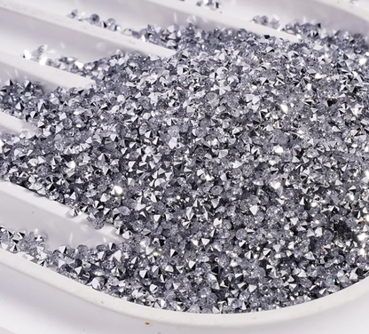 [KM1441]- (1.5mm Size) SS4 AB Color Sugar Crystal Diamonds, Mini Resin Rhinestone For Making Sugar Beads and Sugar Pens